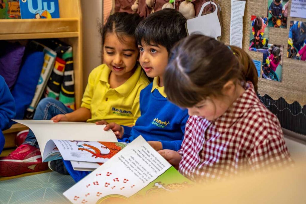 Pinner Nursery Blue Butterfly Montessori Nursery Pinner